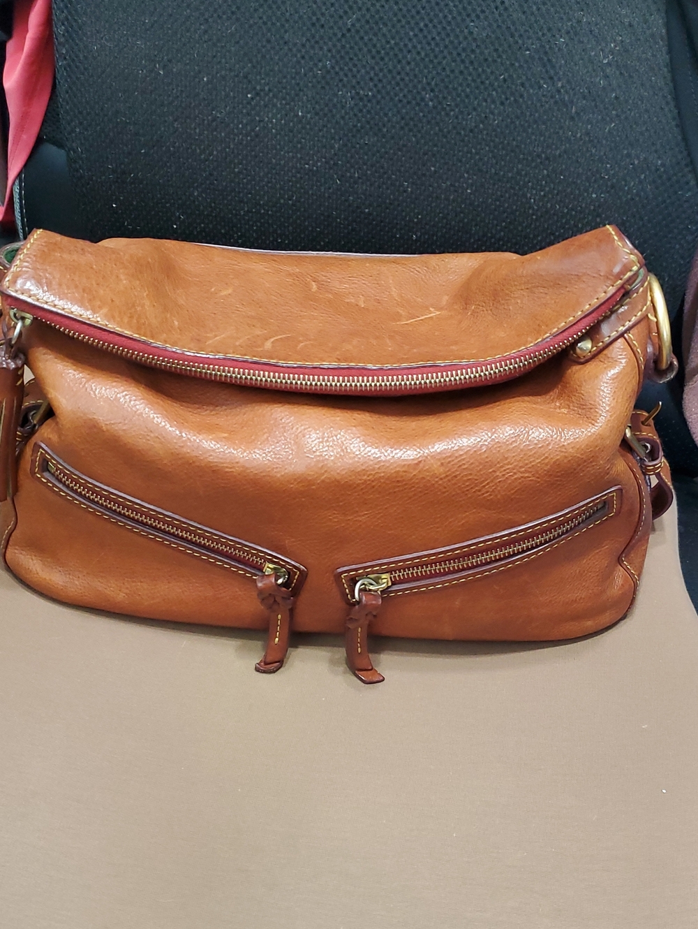 Dooney Florentine East/West Zip Sac Satchel